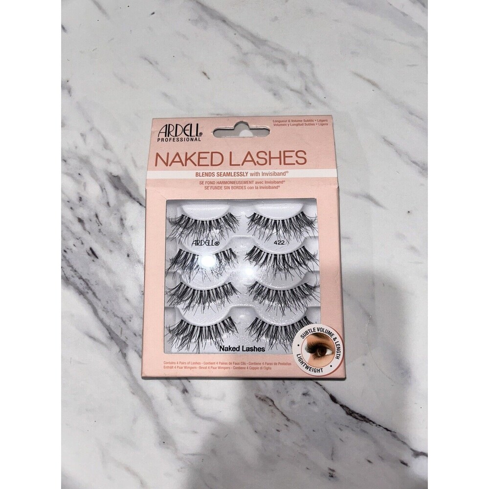 Ardell Strip Lashes Naked Lashes #422, 4 Pairs x 1-Pack